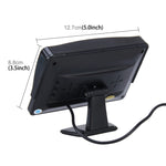 Monitor universale ad alta definizione per auto da 4,3 pollici con supporto ad angolo regolabile, supporta la funzione di schermo automatico inverso, 4.3 inch