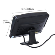 Monitor universale ad alta definizione per auto da 4,3 pollici con supporto ad angolo regolabile, supporta la funzione di schermo automatico inverso, 4.3 inch