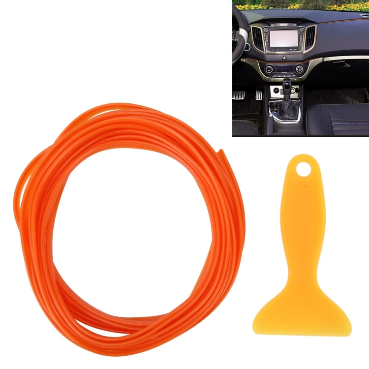 Finitura flessibile da 5 m per la modanatura interna dell'auto fai-da-te, striscia decorativa con raschietto per pellicola