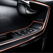 Finitura flessibile da 5 m per la modanatura interna dell'auto fai-da-te, striscia decorativa con raschietto per pellicola