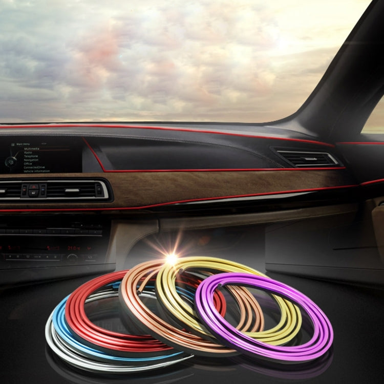 Finitura flessibile da 5 m per la modanatura interna dell'auto fai-da-te, striscia decorativa con raschietto per pellicola