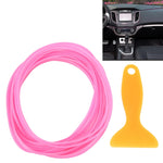 Finitura flessibile da 5 m per la modanatura interna dell'auto fai-da-te, striscia decorativa con raschietto per pellicola