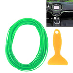 Finitura flessibile da 5 m per la modanatura interna dell'auto fai-da-te, striscia decorativa con raschietto per pellicola