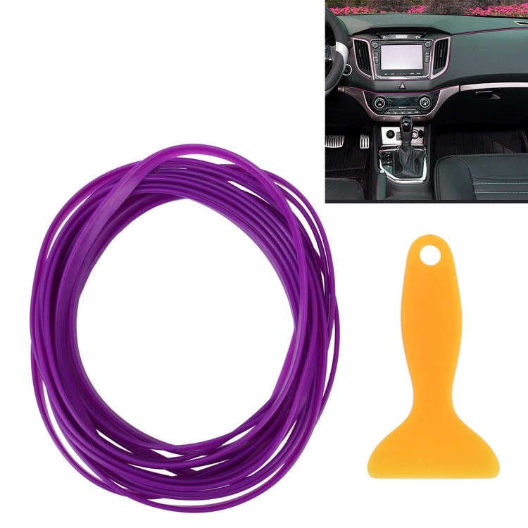 Finitura flessibile da 5 m per la modanatura interna dell'auto fai-da-te, striscia decorativa con raschietto per pellicola
