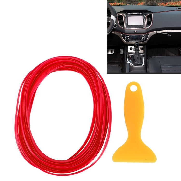 Finitura flessibile da 5 m per la modanatura interna dell'auto fai-da-te, striscia decorativa con raschietto per pellicola