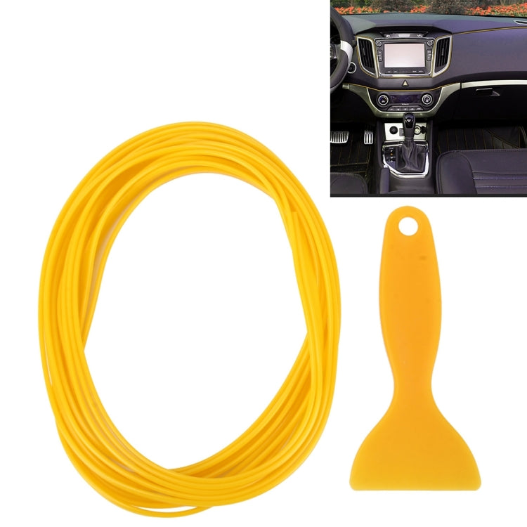 Finitura flessibile da 5 m per la modanatura interna dell'auto fai-da-te, striscia decorativa con raschietto per pellicola
