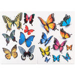 Adesivo senza auto in plastica a forma di farfalla da 7 pezzi, Butterfly