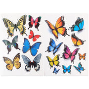 Adesivo senza auto in plastica a forma di farfalla da 7 pezzi, Butterfly