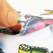Adesivo senza auto in plastica a forma di farfalla da 7 pezzi, Butterfly