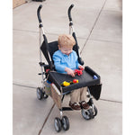 Console per bambini Passeggino Giocattolo Passeggino Organizzatore Vassoio di sicurezza per bambini Supporto per pittura turistica Tavolo da pranzo impermeabile Vassoio per pittura per auto, Blue