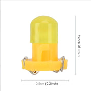 Lampadina per indicatore a grappolo di cruscotto con luce a LED per pannello strumenti a cuneo da 10 pezzi 2W T3, 2W T3, T3