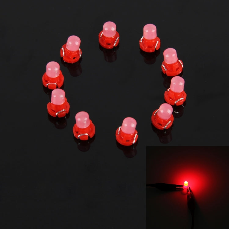 Lampadina per indicatore a grappolo di cruscotto con luce a LED per pannello strumenti a cuneo da 10 pezzi 2W T3, 2W T3, T3