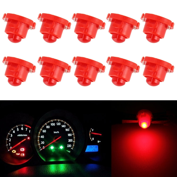 10PCS 2W T4.7 Wedge Cruscotto LED Cruscotto Indicatore Cluster Lampadina, 2W  T4.7, 2W T4.7