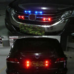 Car Styling Solar Warning Flash LED Luce decorativa anti-collisione, Decorative Light