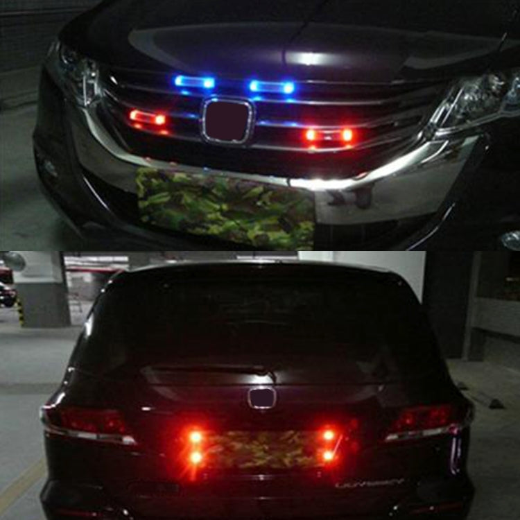 Car Styling Solar Warning Flash LED Luce decorativa anti-collisione, Decorative Light