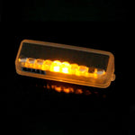 Car Styling Solar Warning Flash LED Luce decorativa anti-collisione, Decorative Light