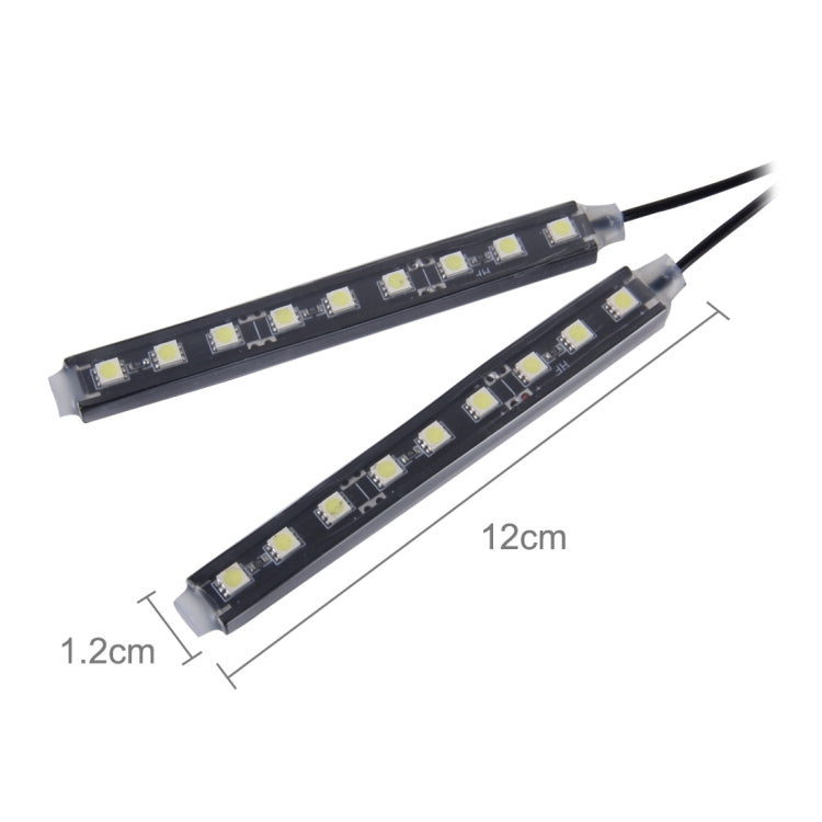 Lampada al neon 2 in 1 da 4,5 W 18 SMD-5050-LED RGB per interni auto, decorazione per pavimenti, atmosfera, lampada al neon, DC 12V, 2 in 1 4.5W (Pink Light), 2 in 1 4.5W (White Light)
