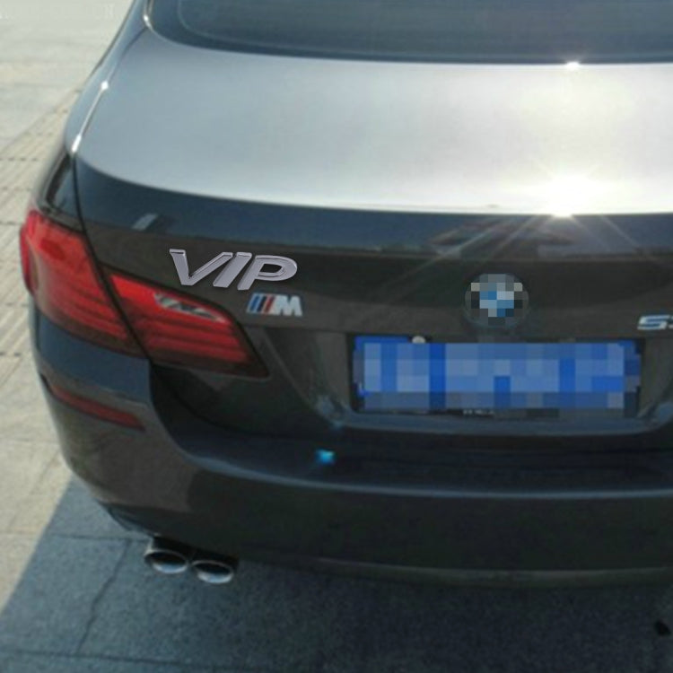 Adesivo per auto in metallo brillante a forma VIP, Letter