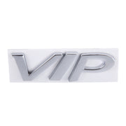 Adesivo per auto in metallo brillante a forma VIP, Letter