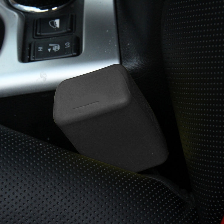 Clip per cintura di sicurezza per auto in gomma sicura, copertura protettiva con fibbie di bloccaggio, Black, Orange, Green, Blue, Red, Yellow