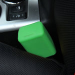 Clip per cintura di sicurezza per auto in gomma sicura, copertura protettiva con fibbie di bloccaggio, Black, Orange, Green, Blue, Red, Yellow