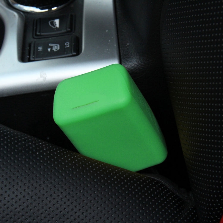 Clip per cintura di sicurezza per auto in gomma sicura, copertura protettiva con fibbie di bloccaggio, Black, Orange, Green, Blue, Red, Yellow