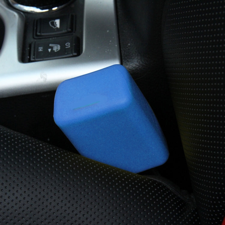 Clip per cintura di sicurezza per auto in gomma sicura, copertura protettiva con fibbie di bloccaggio, Black, Orange, Green, Blue, Red, Yellow