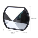 3R-025 Specchietto retrovisore grandangolare per punto cieco del camion, dimensioni: 14 cm × 10,5 cm, 3R-025 (Black)