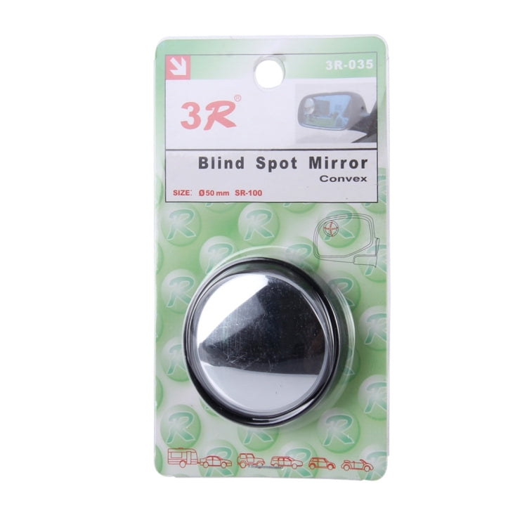 3R-035 Specchietto retrovisore grandangolare per punto cieco dell'auto, diametro: 5 cm, 3R-035  (Black)