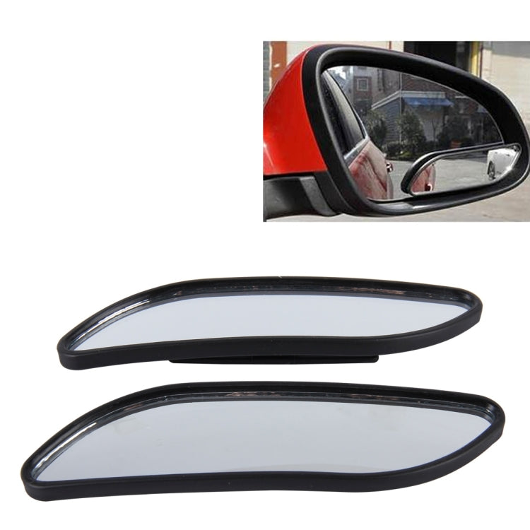 3R-067 2 PZ Punto cieco per auto e specchietto retrovisore grandangolare regolabile, 3R-067 (Black)
