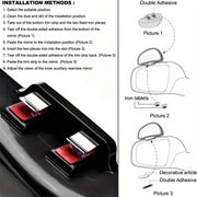 3R-092 Specchietto regolabile grandangolare per punto cieco dell'auto, retrovisore destro, 3R-092, 3R-092 (Black)