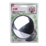 3R-098 Specchietto retrovisore grandangolare per punto cieco dell'auto, diametro: 9,8 cm, 3R-098 (Black)