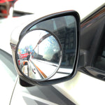 3R-098 Specchietto retrovisore grandangolare per punto cieco dell'auto, diametro: 9,8 cm, 3R-098 (Black)