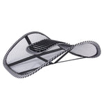 Tappetino per cuscino per la vita da massaggio traspirante in maglia di latte di ghiaccio universale per stagione auto, Car Waist Pillow Mat