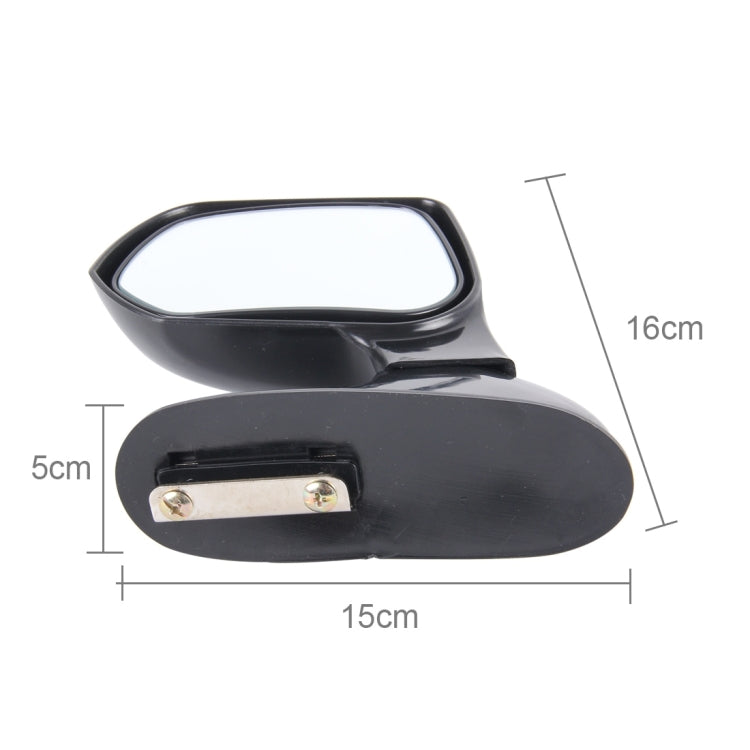 3R-105 Specchietto laterale sinistro ruotabile a 360 gradi per auto, 3R-105L(Black), 3R-105L (Silver)