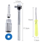 AIWA 40 Pezzi Cassetta degli Attrezzi per Auto Moto Set di Chiavi a Bussola per Manicotti Hardware Strumenti di Riparazione Auto Auto Chiavi a Bussola per Riparazione o Manutenzione Precisa, 40 PCS