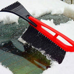 Pala da neve ad alta resistenza per auto 2 in 1 con spazzola per scopa per gelo di neve e raschietto per ghiaccio, 2 in 1