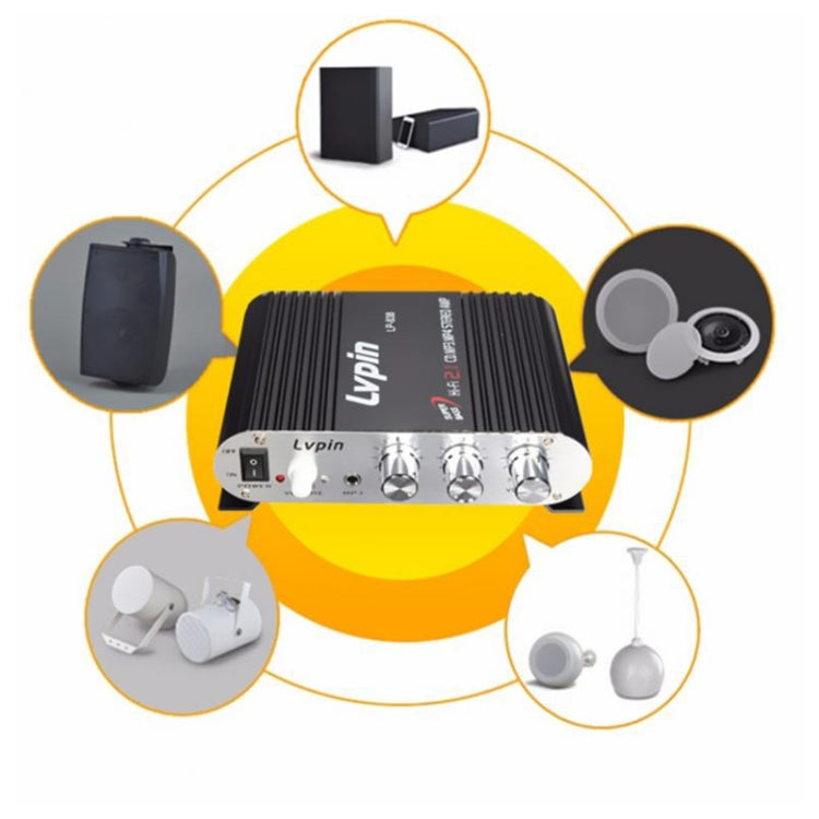 2.1CH Car HIFI Subwoofer Amplifier Audio Support MP3