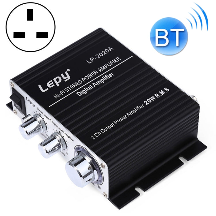 LP-2020A Car/Home HIFI Audio Amplifier, Support MP3, UK Plug with 3A Power Supply, UK Plug