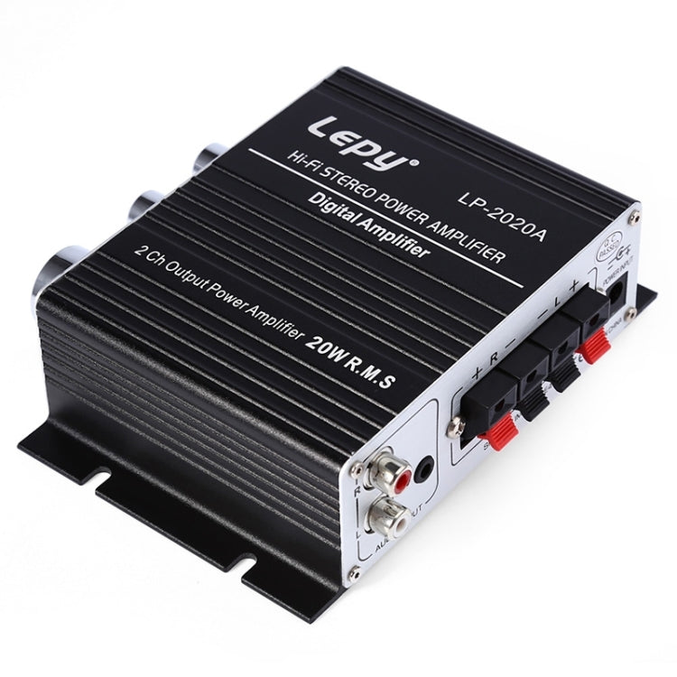 LP-2020A Car/Home HIFI Audio Amplifier, Support MP3, UK Plug with 3A Power Supply, UK Plug