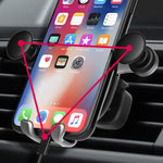Supporto per telefono da auto per presa d'aria per cartoni animati a gravità con motivo Big Eyes, Big Eyes(Black), Big Eyes(Silver)
