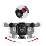 Supporto per telefono da auto per presa d'aria per cartoni animati a gravità con motivo Big Eyes, Big Eyes(Black), Big Eyes(Silver)