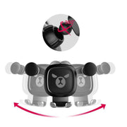 Supporto per telefono da auto per presa d'aria per cartoni animati a gravità con motivo Big Eyes, Big Eyes(Black), Big Eyes(Silver)