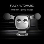 Supporto per telefono da auto per presa d'aria per cartoni animati a gravità con motivo Big Eyes, Big Eyes(Black), Big Eyes(Silver)