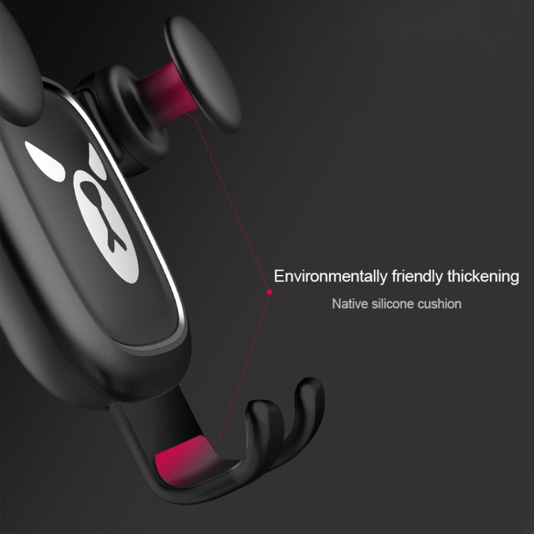 Supporto per telefono da auto per presa d'aria per cartoni animati a gravità con motivo Big Eyes, Big Eyes(Black), Big Eyes(Silver)