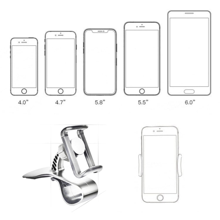 Supporto per telefono da auto per cruscotto con cornice di navigazione per veicolo multifunzione, con presa d'aria, Phone Holder With Air Outlet