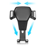 Supporto per telefono da auto con supporto per gravità Litchi Texture, Litchi Texture(Black), Litchi Texture(White)