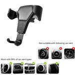 Supporto per telefono da auto con supporto per gravità Litchi Texture, Litchi Texture(Black), Litchi Texture(White)