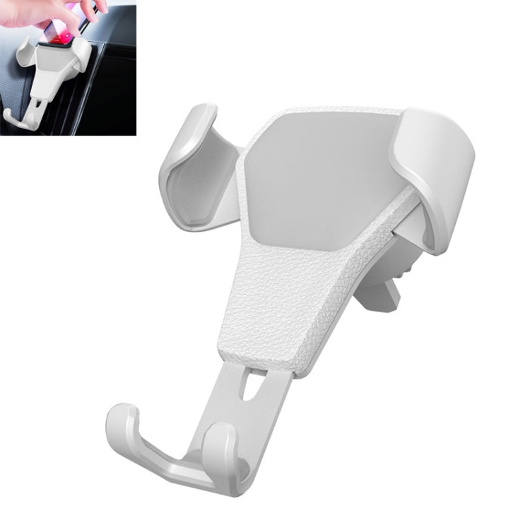 Supporto per telefono da auto con supporto per gravità Litchi Texture, Litchi Texture(Black), Litchi Texture(White)