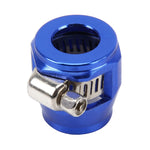 AN8 Accessori per auto in alluminio per prestazioni Adattatore per finitura tubo nitrito Adattatore Fascetta stringitubo intrecciata in nylon Finitura blu, AN8